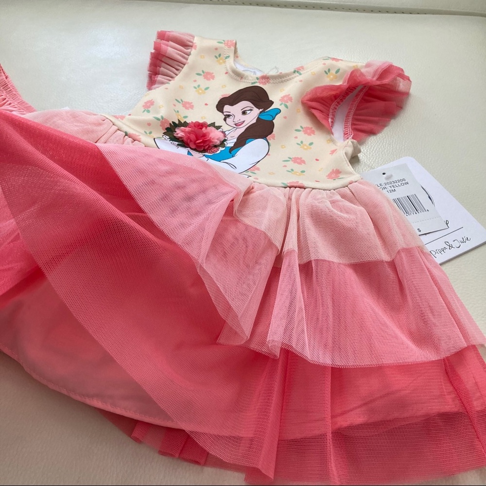 Pippa and Julie Disney Belle Tutu Dress 2196 - Picture 6 of 7